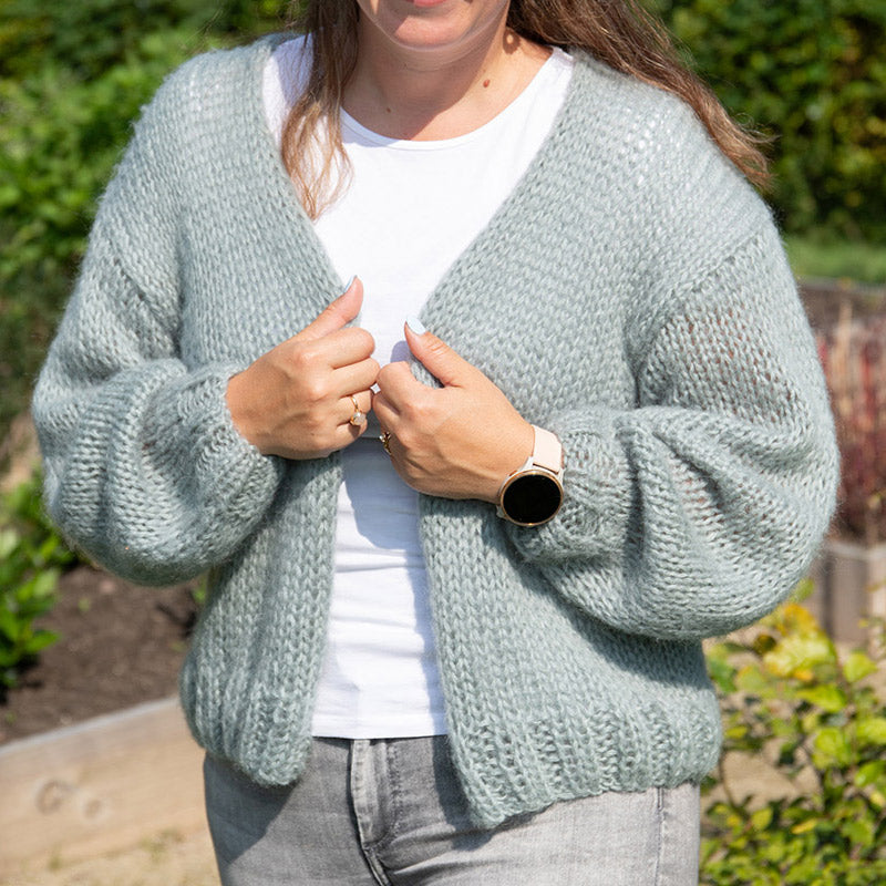 Kort vest hoofdafbeelding — gemaakt met Kort Vest Breipakket Elegant