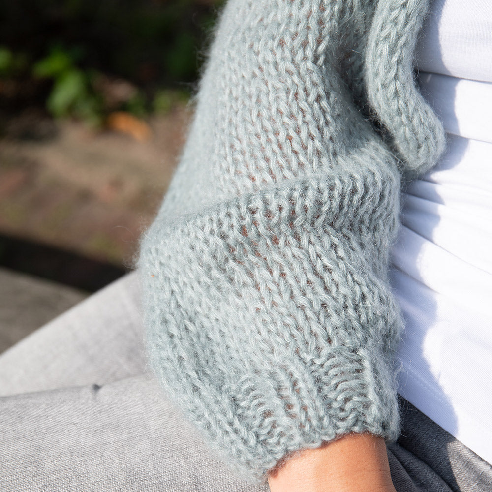 Kort vest — gemaakt met Kort Vest Breipakket Elegant