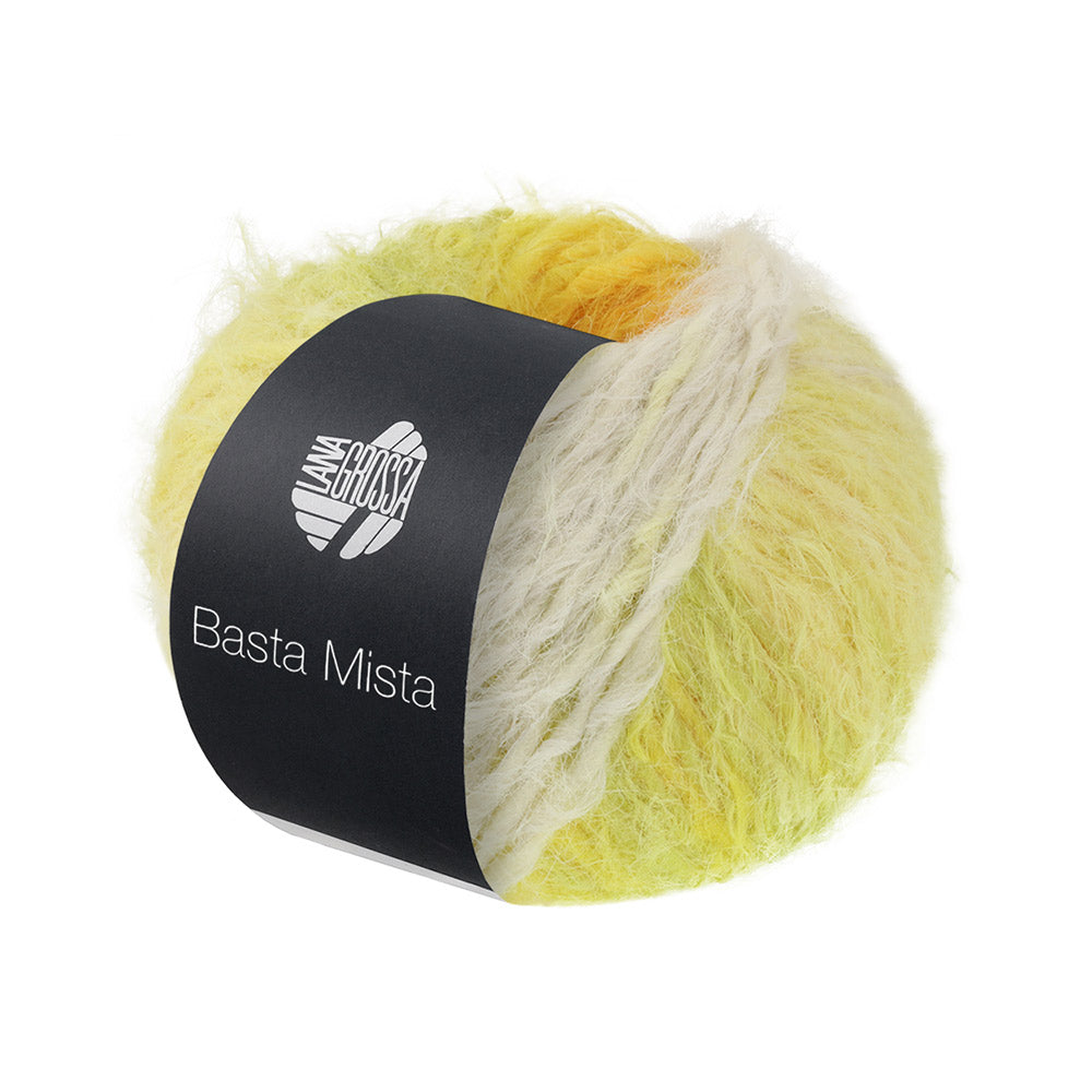 Lana Grossa Basta Mista 114 Greige/Vanille/Geel/Groengeel/Zonnebloem/Oranje