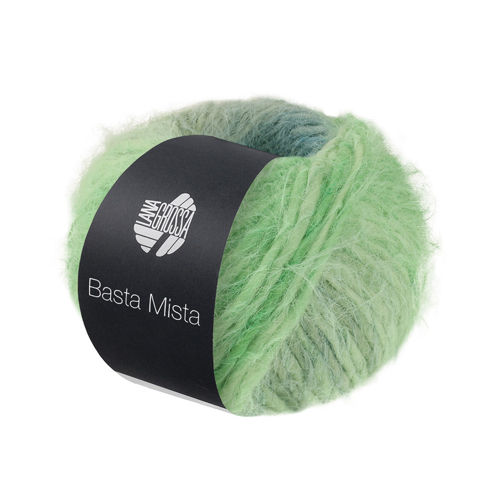 Lana Grossa Basta Mista 115 Groengrijs/Grijsblauw/Lichtpetrol/Grijs/Lichtgroen