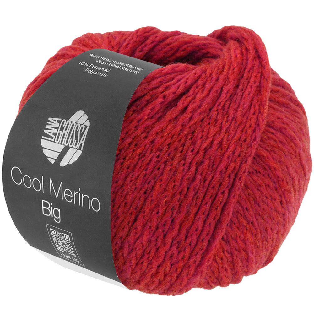Bol Lana Grossa Cool Merino Big in kleur 235 Rood - Lana Grossa Cool Merino Big 235 Rood