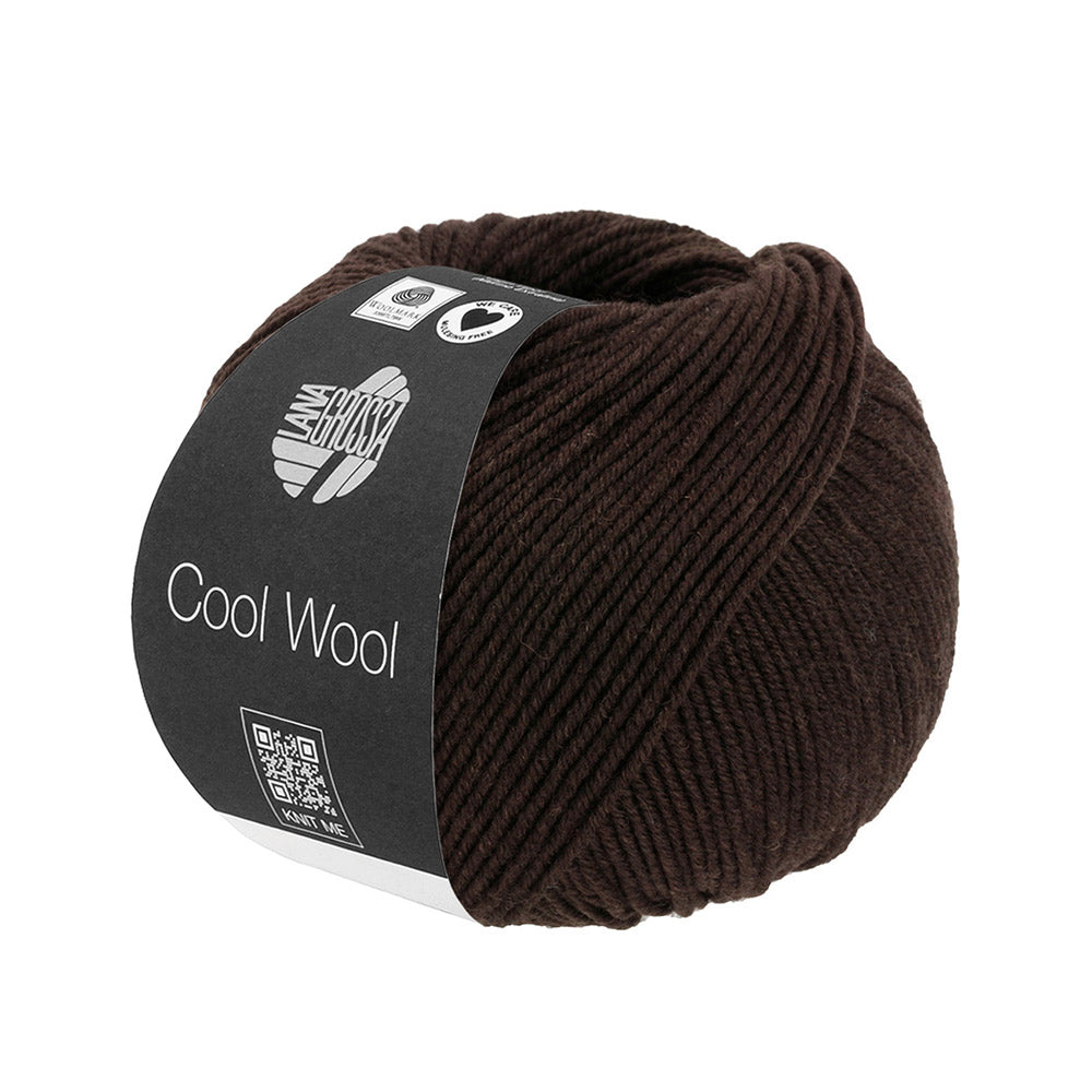 Lana Grossa Cool Wool 2113 Zwart Bruin