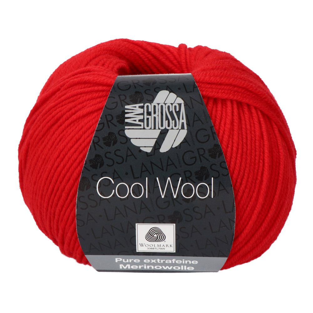 Lana Grossa Cool Wool 417 Lichtgevend rood
