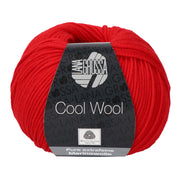 Lana Grossa Cool Wool 417 Lichtgevend rood