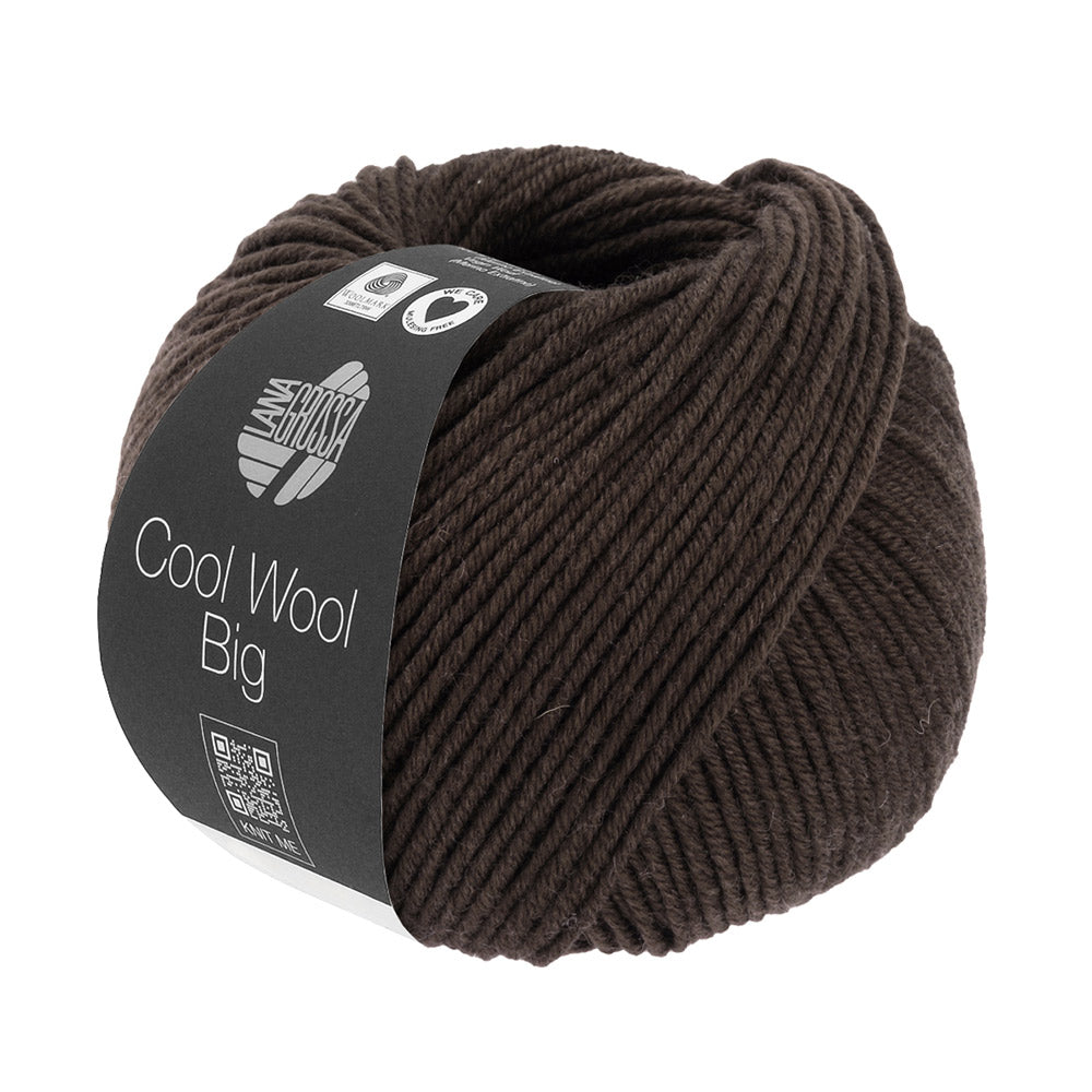 Lana Grossa Cool Wool Big 1020 Zwartbruin