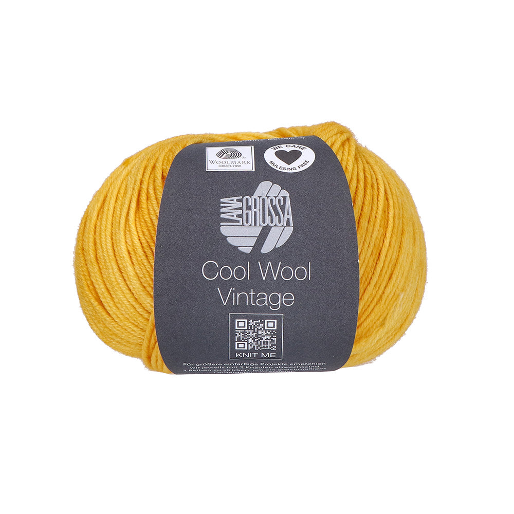 Lana Grossa Cool Wool Vintage 7376 Geel
