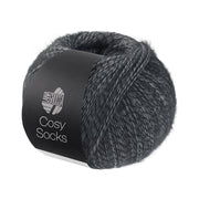 Lana Grossa Cosy Socks 0007 Donkergrijs