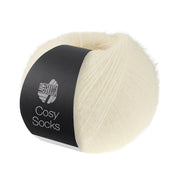 Lana Grossa Cosy Socks 0010 Wit