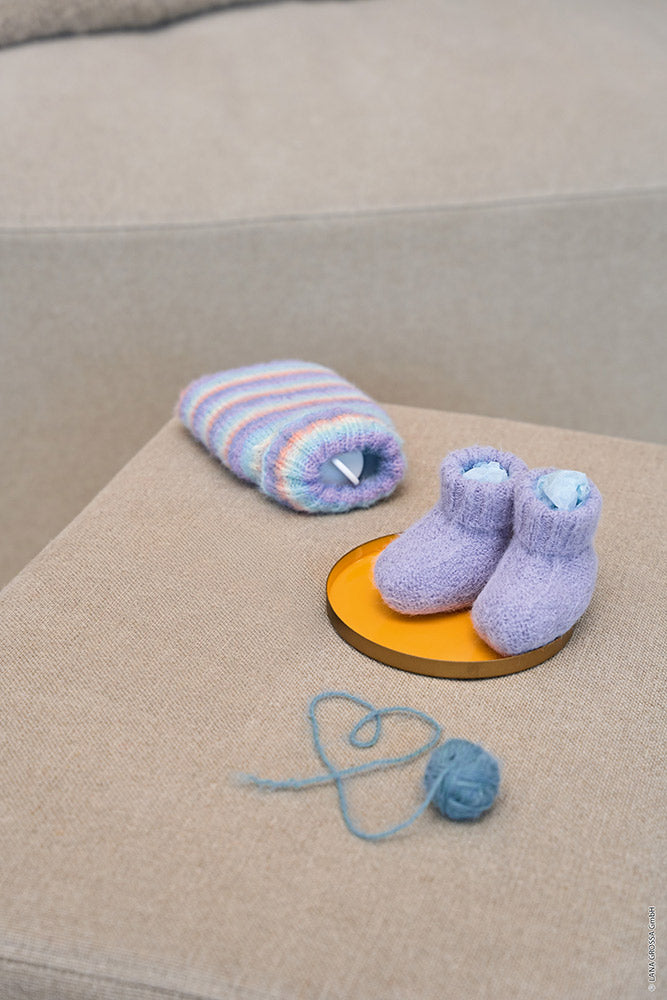 Hw cosy socks lana grossa mf — gemaakt met Lana Grossa Cosy Socks Multi Stripes (2) - Lana Grossa Cosy Socks Multi Stripes 155 Donkerpetrol/Lichtturkoois/Geel/Orchidee/Grijsviolet