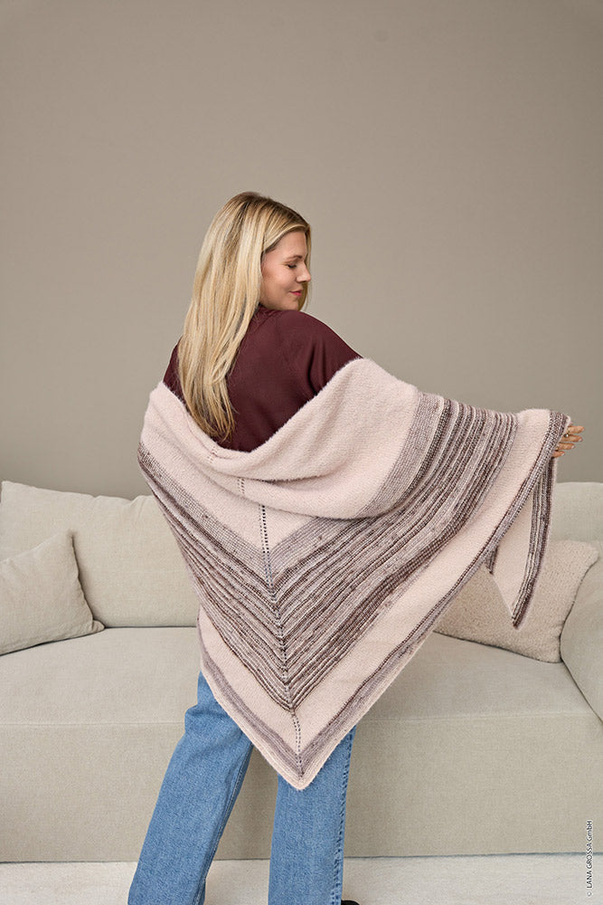 Hw cosy socks lana grossa mf — gemaakt met Lana Grossa Cosy Socks Soft Stripes (2) - Lana Grossa Cosy Socks Soft Stripes 105 Bordeaux/Roze/Framboos/Pink