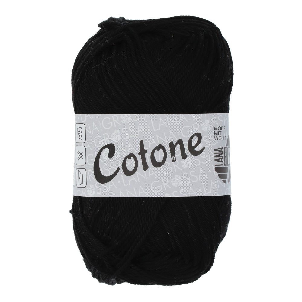 Lana Grossa Cotone 021 Zwart