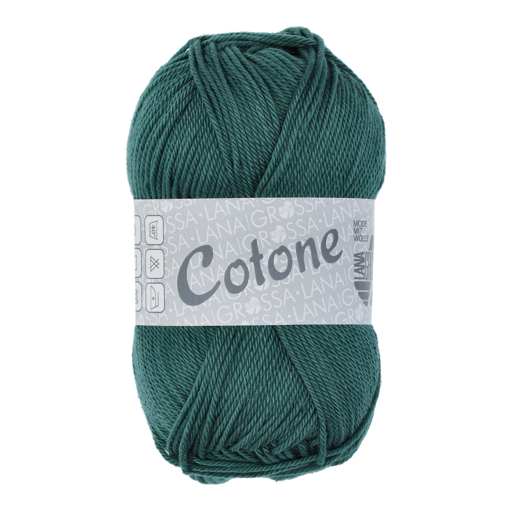 Lana Grossa Cotone 079 Blauw Groen