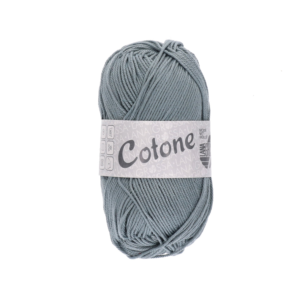 Lana Grossa Cotone 089 Blauw Grijs