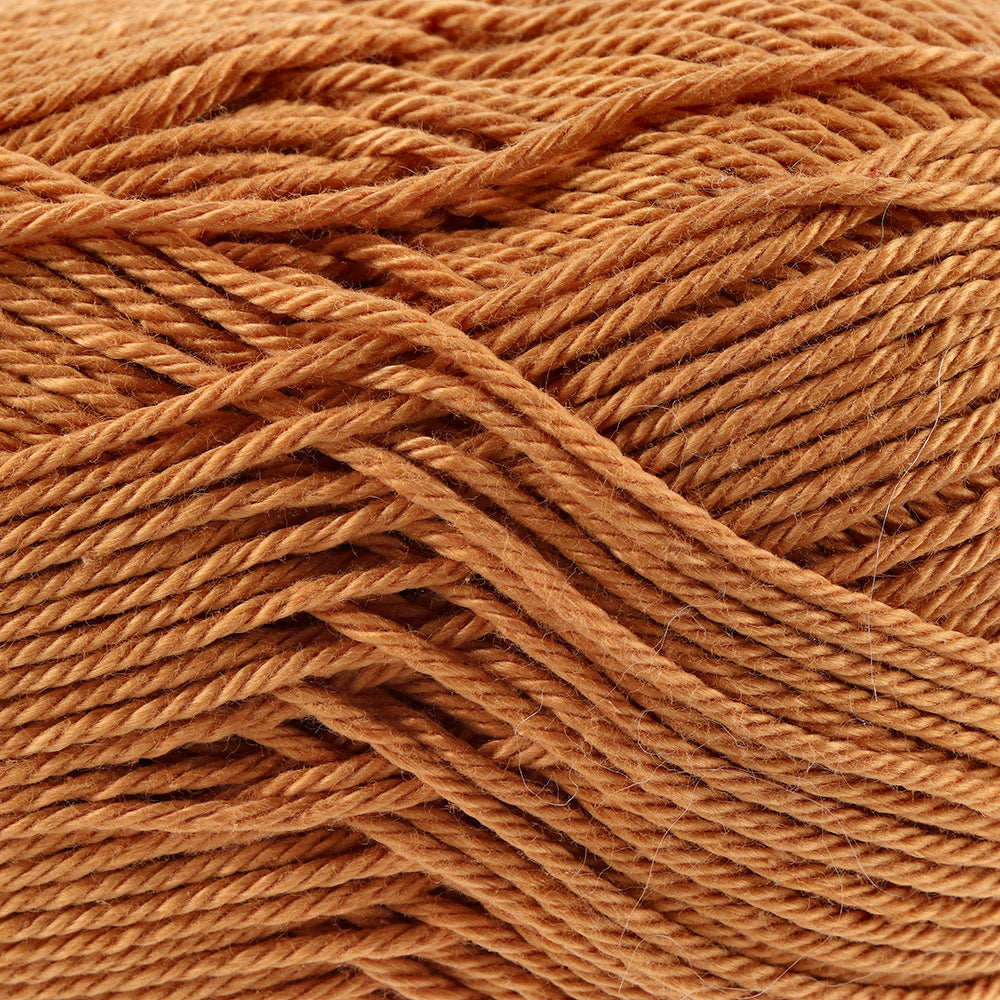 Detailbwlg — gemaakt met Lana Grossa Cotone - Lana Grossa Cotone 130 Goud Bruin