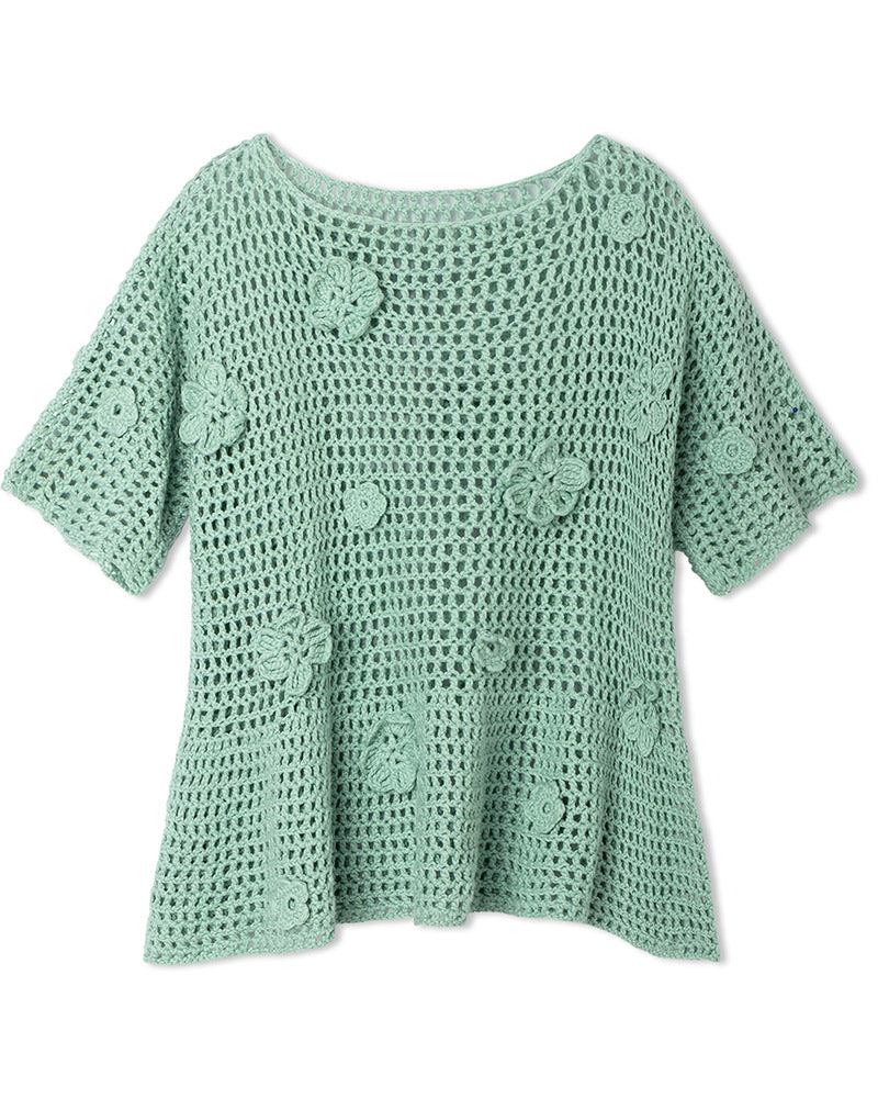 Fs haekeln lana grossa mf - gemaakt met Lana Grossa Cotonella 1 (9) - Lana Grossa Cotonella 001 Pastelgroen/Pastelroze/Beige/Pastelblauw/Grijspaars
