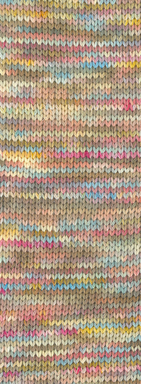 Cotonella multi lana grossa — gemaakt met Lana Grossa Cotonella Multi - Lana Grossa Cotonella Multi 113 Zandbeige/vanille/lichtblauw/roze/pink/naturelbont