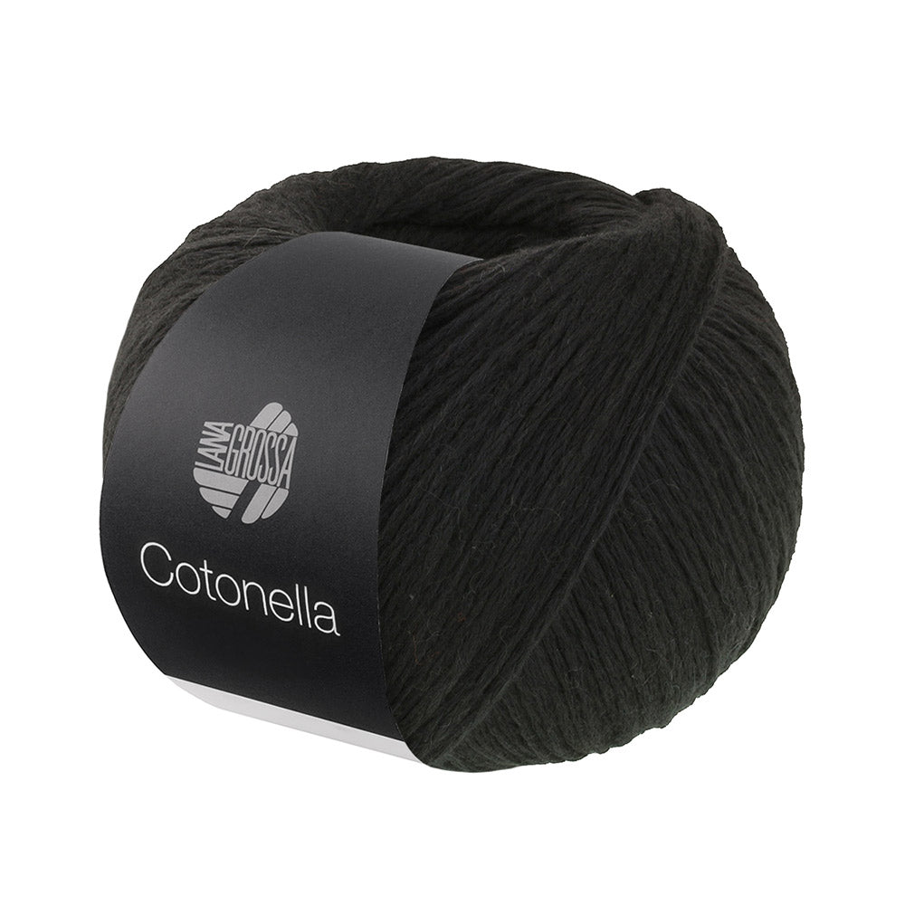 Lana Grossa Cotonella Uni 213 Zwart