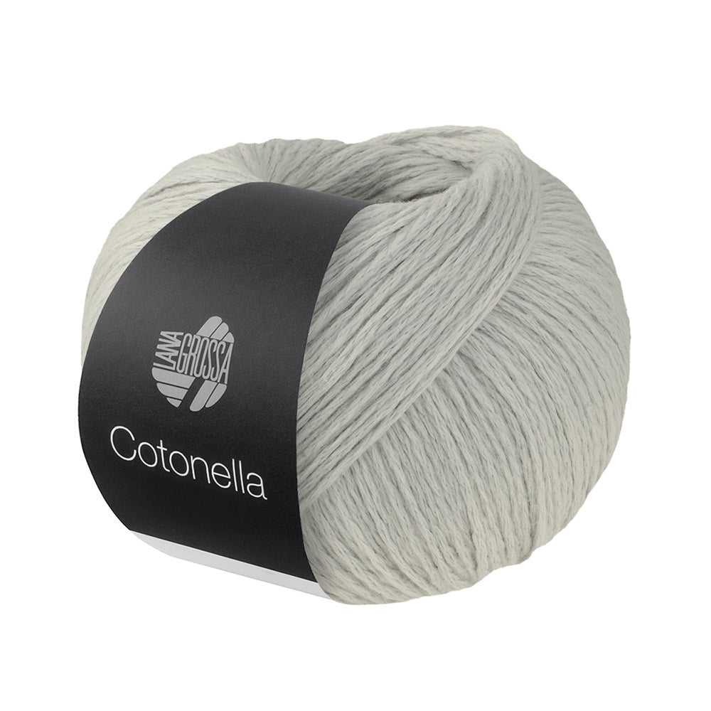 Lana Grossa Cotonella Uni 214 Zilvergrijs