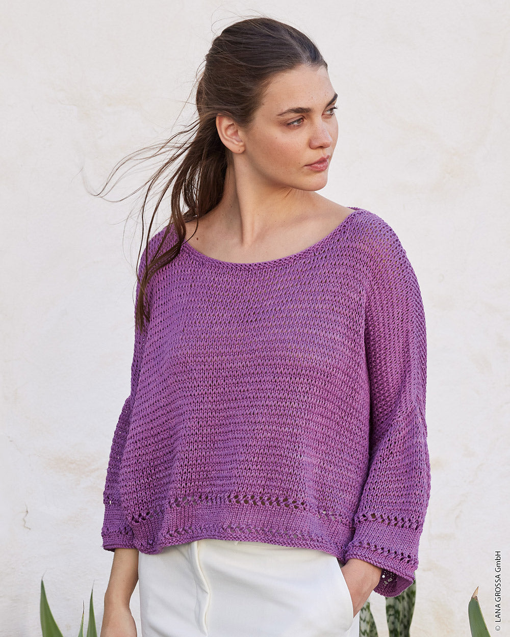Fs journal lana grossa mf — gemaakt met Lana Grossa Cotton Silk - Lana Grossa Cotton Silk 016 Groen