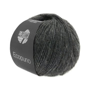 Bol Lana Grossa Ecopuno 015 Donkergrijs met zachte katoen-, merino- en alpacavezels