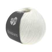 Bol Lana Grossa Ecopuno 026 Wit met zachte katoen-, merino- en alpacavezels