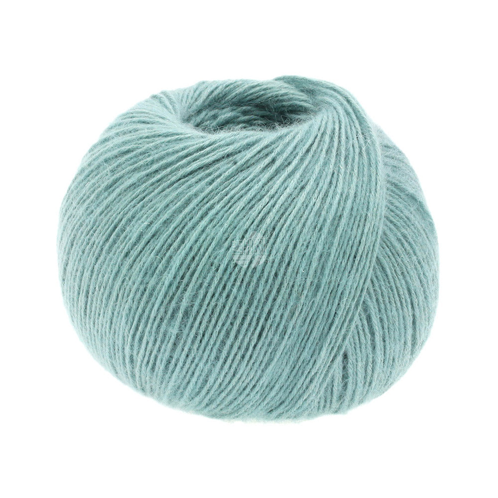 Bol Lana Grossa Ecopuno 044 Mint Turquoise met zachte katoen-, merino- en alpacavezels