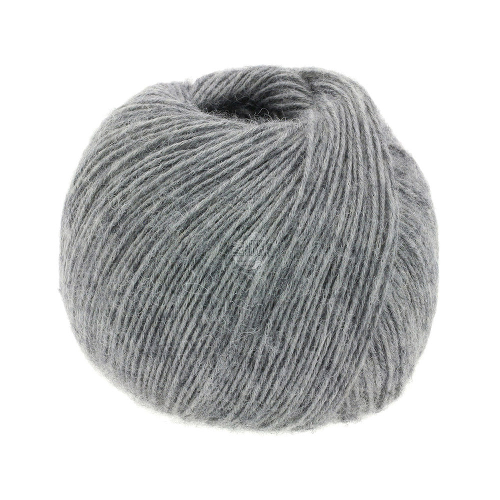 Bol Lana Grossa Ecopuno 056 Grijs met zachte katoen-, merino- en alpacavezels