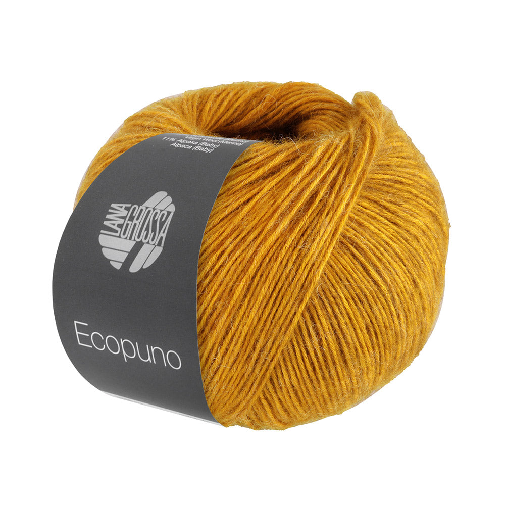 Bol Lana Grossa Ecopuno 094 Curry met zachte katoen-, merino- en alpacavezels