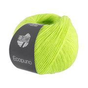 Bol Lana Grossa Ecopuno 096 Neongroen met zachte katoen-, merino- en alpacavezels