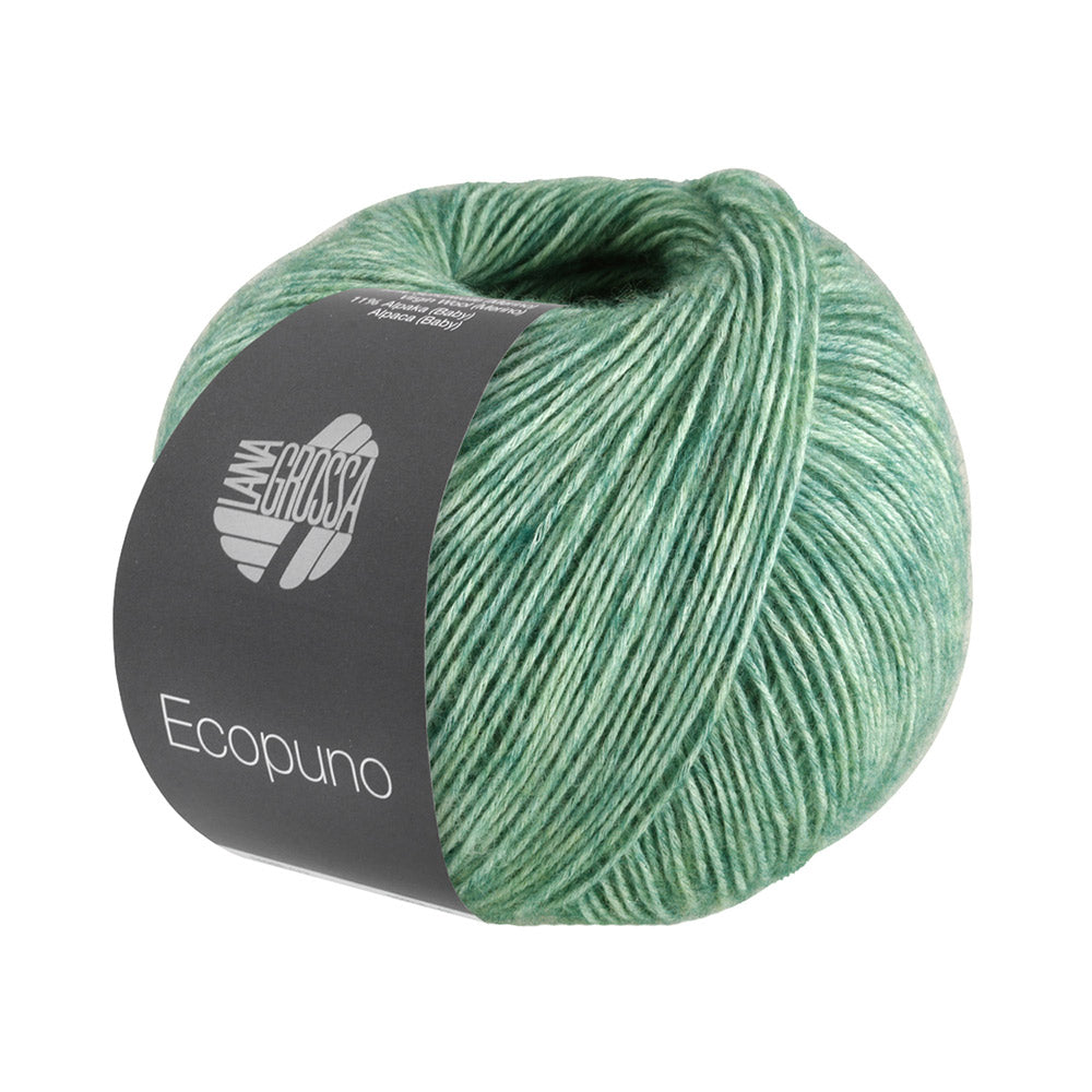Bol Lana Grossa Ecopuno 097 Jade met zachte katoen-, merino- en alpacavezels