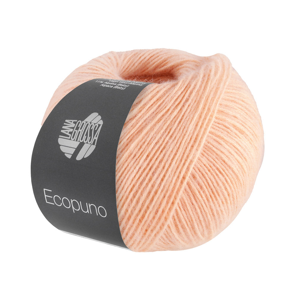 Bol Lana Grossa Ecopuno 099 Abrikoos met zachte katoen-, merino- en alpacavezels
