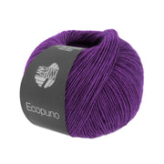 Bol Lana Grossa Ecopuno 206 Violet met zachte katoen-, merino- en alpacavezels