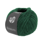 Bol Lana Grossa Ecopuno 210 Dennengroen met zachte katoen-, merino- en alpacavezels
