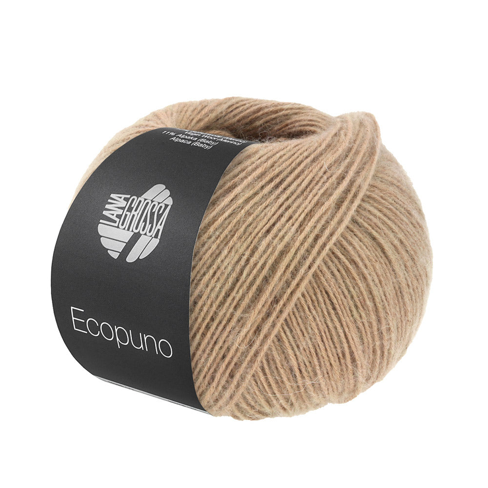 Bol Lana Grossa Ecopuno 222 Linnen Beige met zachte katoen-, merino- en alpacavezels