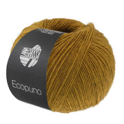 Bol Lana Grossa Ecopuno 231 Currygeel met zachte katoen-, merino- en alpacavezels