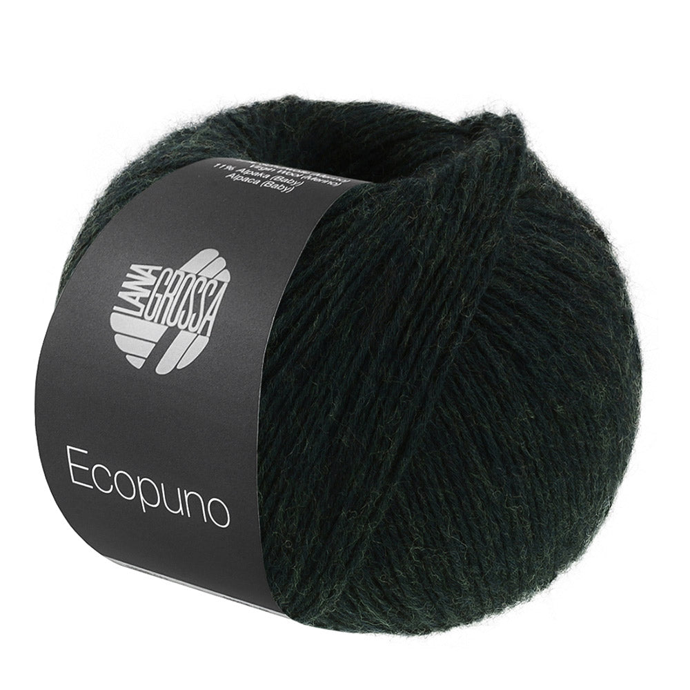 Bol Lana Grossa Ecopuno 232 Bosgroen met zachte katoen-, merino- en alpacavezels