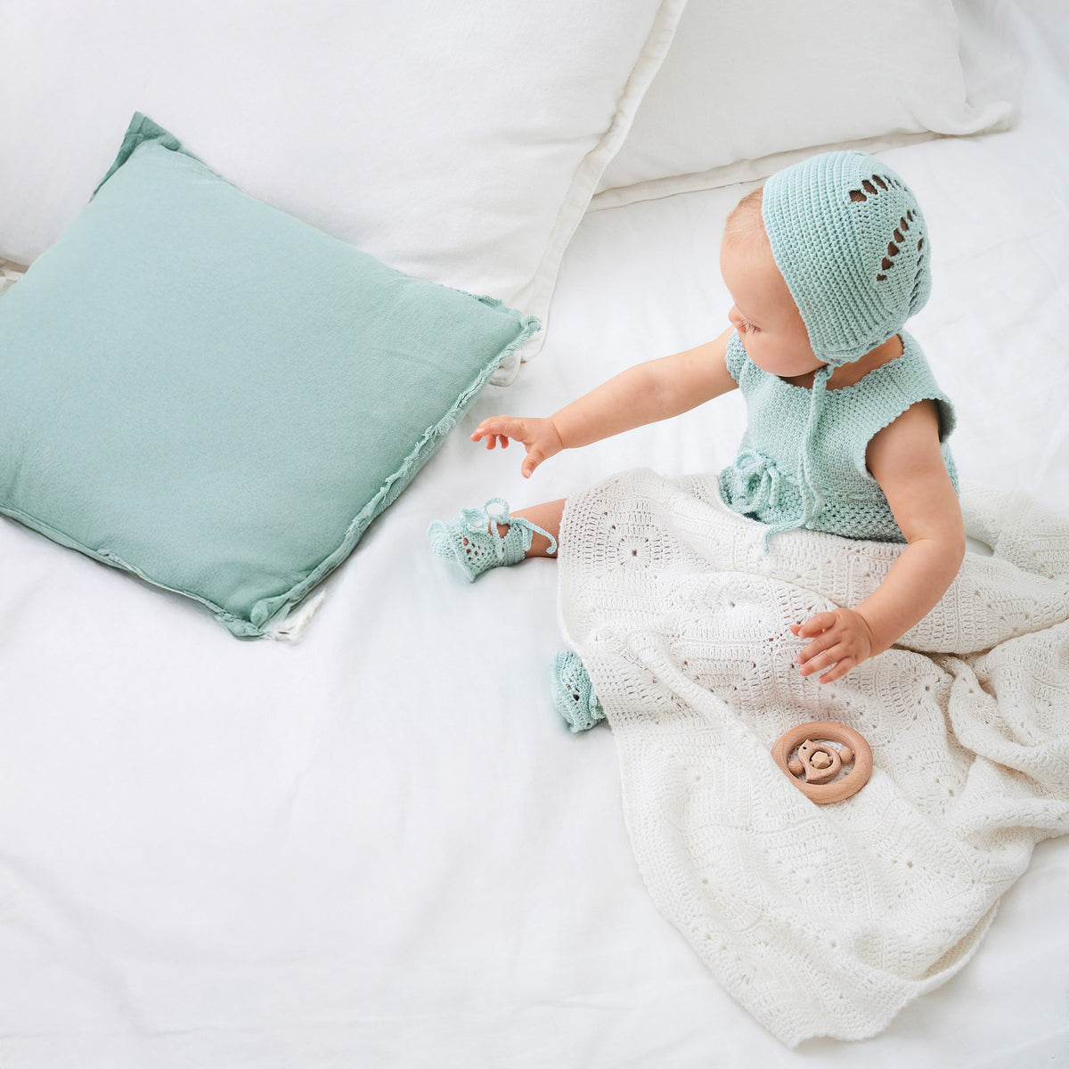 Lana Grossa Ecopuno Granny Squares Babydeken Haakpakket - Vrije kleurkeuze
