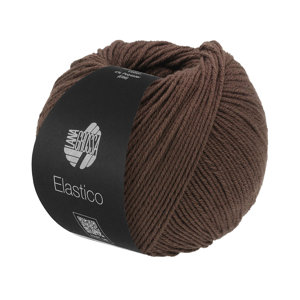 Lana Grossa Elastico 182 Chocolade Bruin