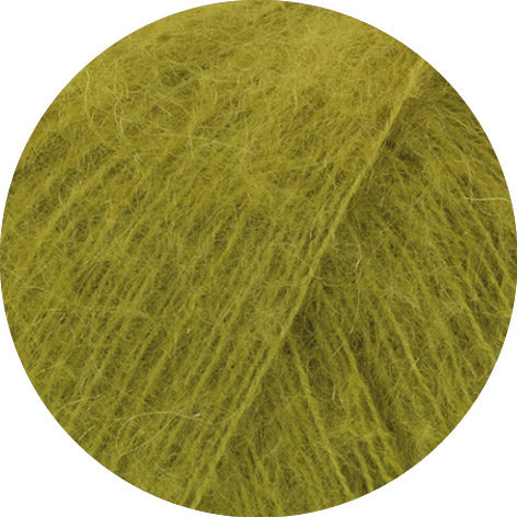 Detailfoto van Lana Grossa Filo Di Gio Lentegroen met luchtige vezelstructuur - Lana Grossa Filo Di Gio 003 Lentegroen