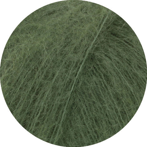 Detailfoto van Lana Grossa Filo Di Gio Oleandergroen met luchtige vezelstructuur - Lana Grossa Filo Di Gio 004 Oleandergroen
