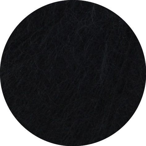 Detailfoto van Lana Grossa Filo Di Gio Zwart met luchtige vezelstructuur - Lana Grossa Filo Di Gio 008 Zwart