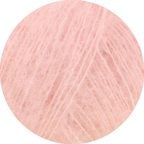 Detailfoto van Lana Grossa Filo Di Gio Roze met luchtige vezelstructuur - Lana Grossa Filo Di Gio 011 Roze