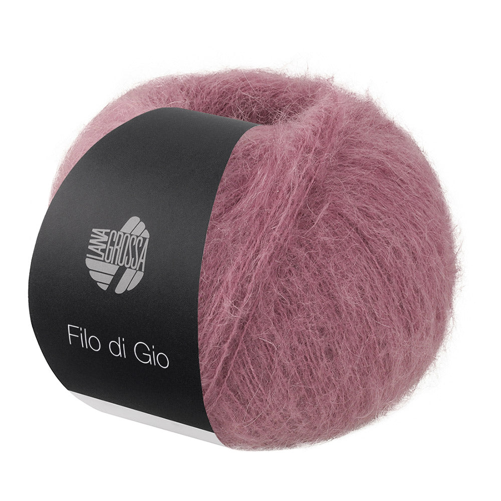Bol Lana Grossa Filo Di Gio Mauve met zacht pluizig mohairgaren - Lana Grossa Filo Di Gio 012 Mauve