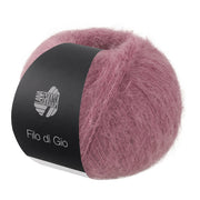 Bol Lana Grossa Filo Di Gio Mauve met zacht pluizig mohairgaren - Lana Grossa Filo Di Gio 012 Mauve