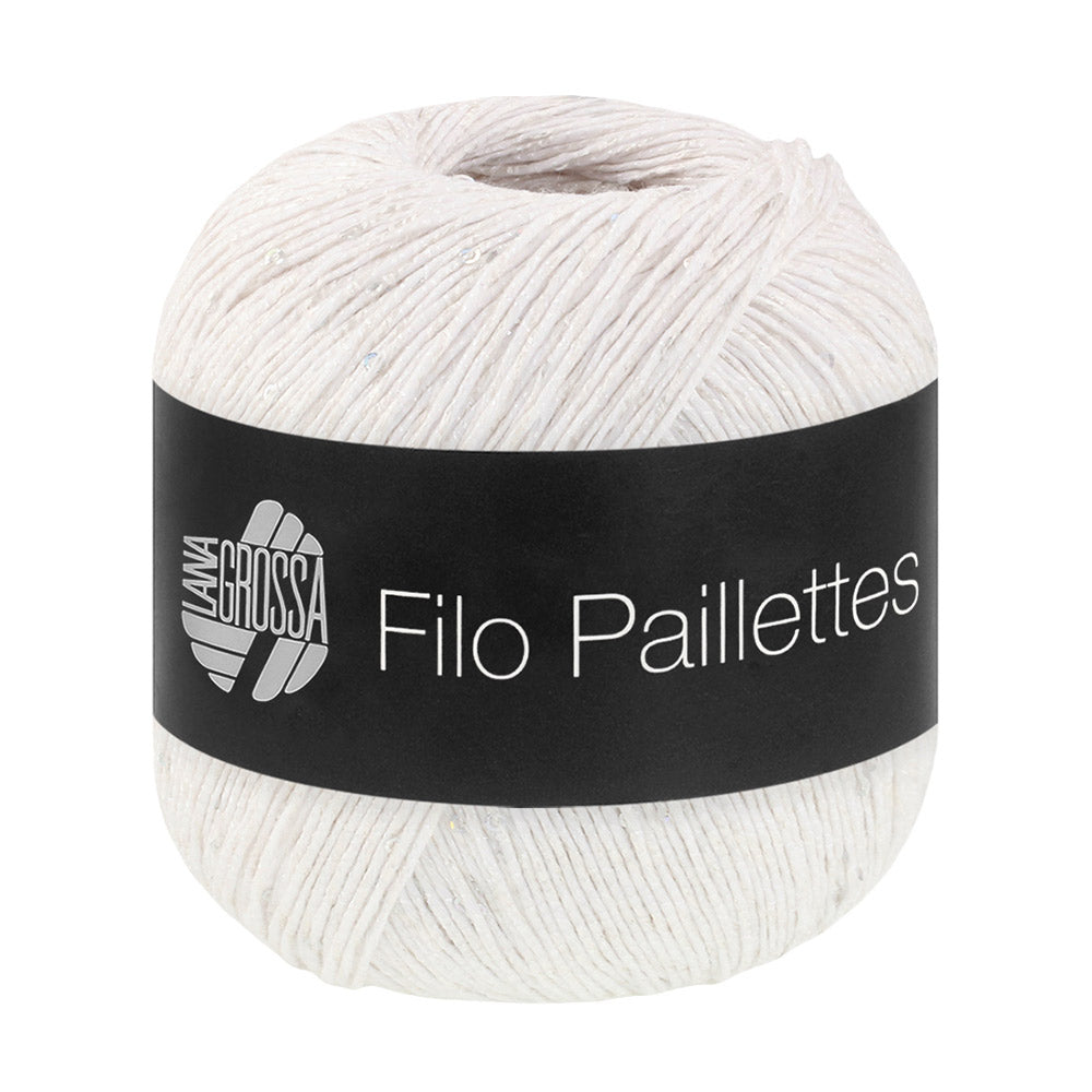 Lana Grossa Filo Paillettes 001 Wit