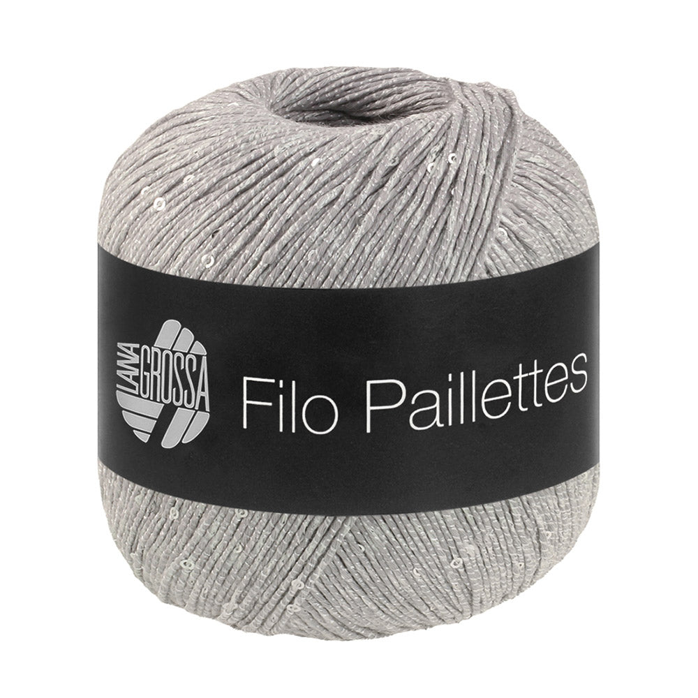 Lana Grossa Filo Paillettes 014 Lichtgrijs