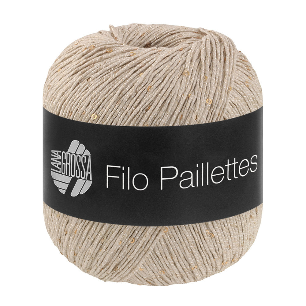 Lana Grossa Filo Paillettes 018 Lichtbeige