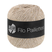 Lana Grossa Filo Paillettes 018 Lichtbeige