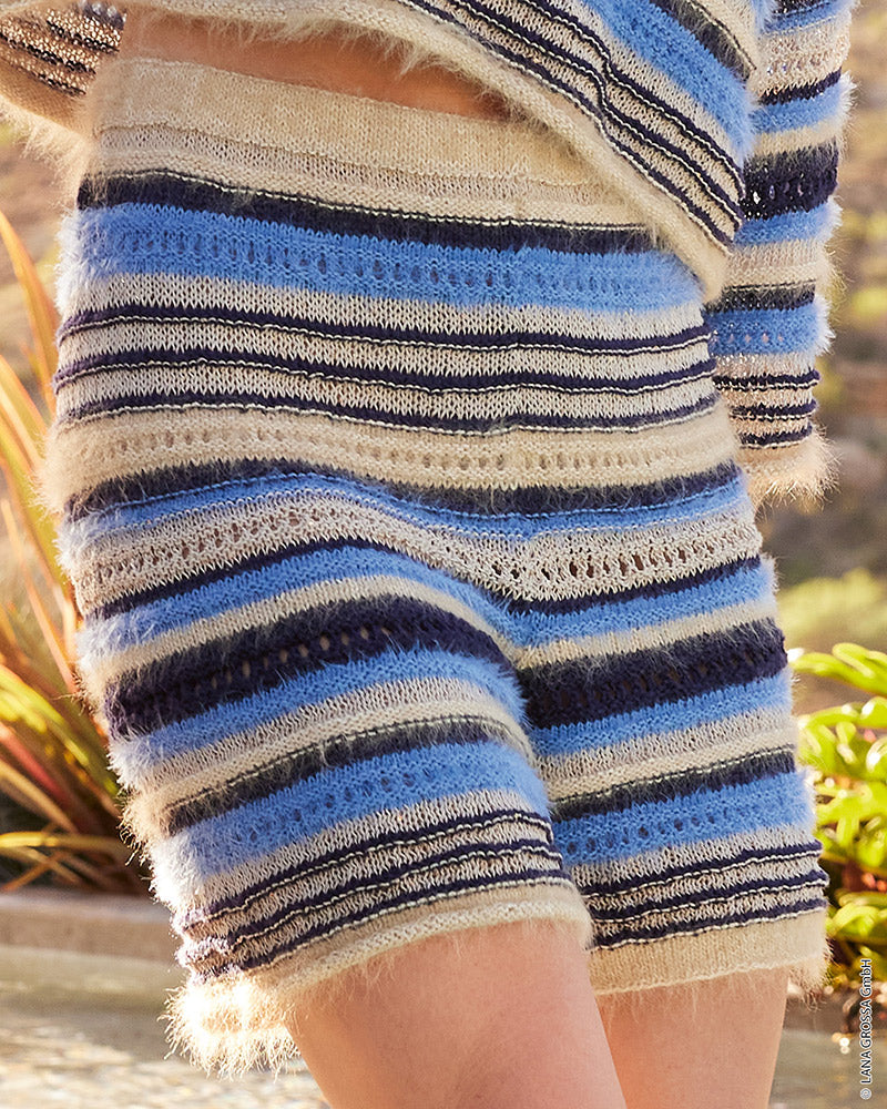 Fs journal lana grossa mf — gemaakt met Lana Grossa Finito (21) - Lana Grossa Finito 011 Blauw paars/Crème