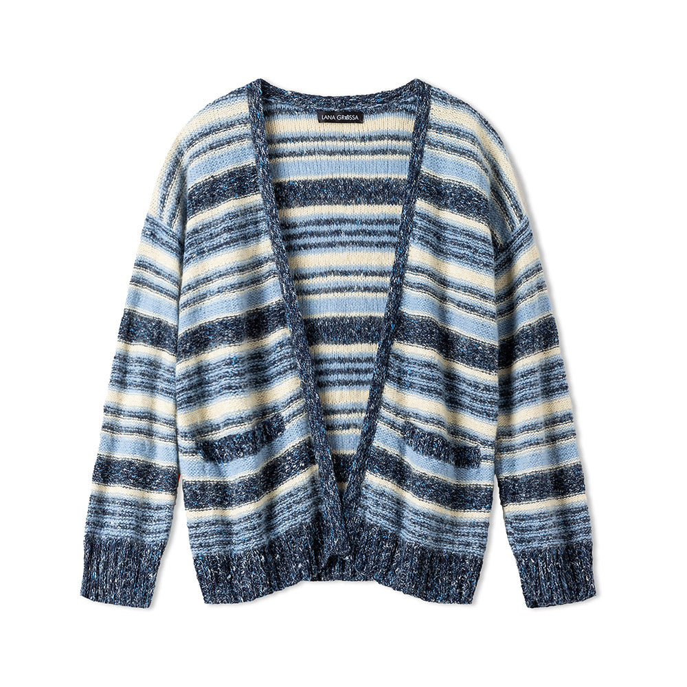 Fs journal lana grossa mf — gemaakt met Lana Grossa Finito - Lana Grossa Finito 011 Blauw paars/Crème